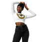 KK long-sleeve crop top